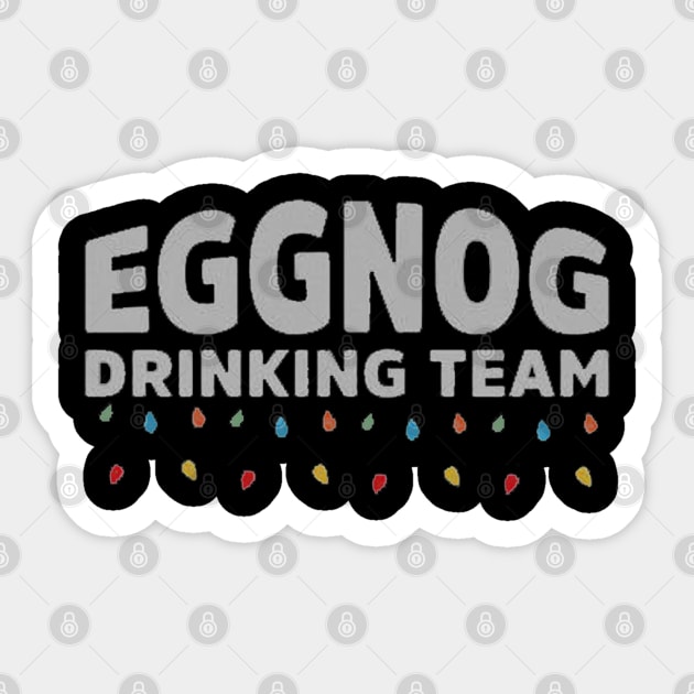 eggnog drinking team Sticker by logoeagle